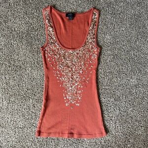 Sequin Embellished Express Tank Top